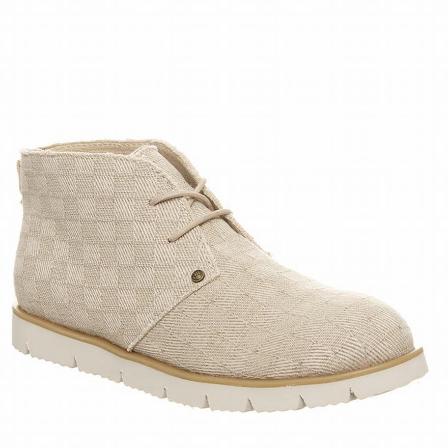 Bearpaw Cher Ankle Boots UK - Women's Boots Beige ||AXSLOW-965||